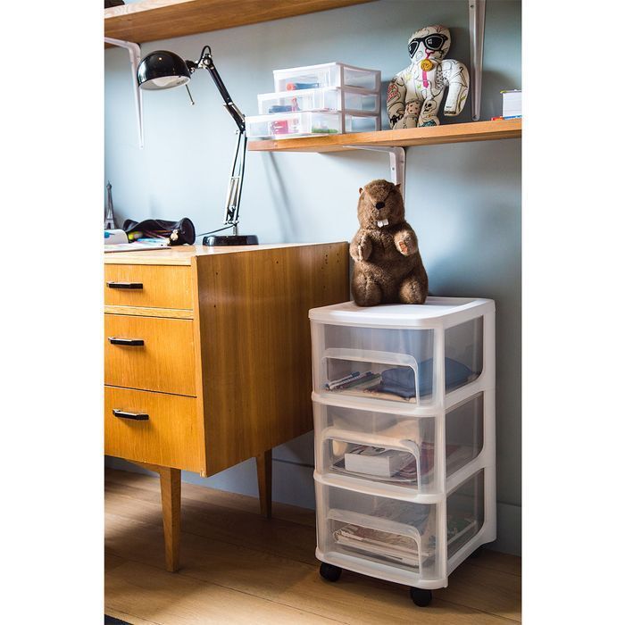 szafka modułowa 3 szuflady a6 wąskie czarna