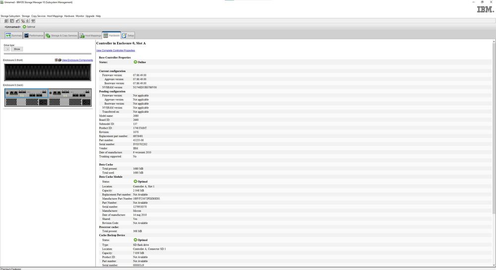 Macierz IBM DS3524 FC 24x2,5" + Ramki + Szyny