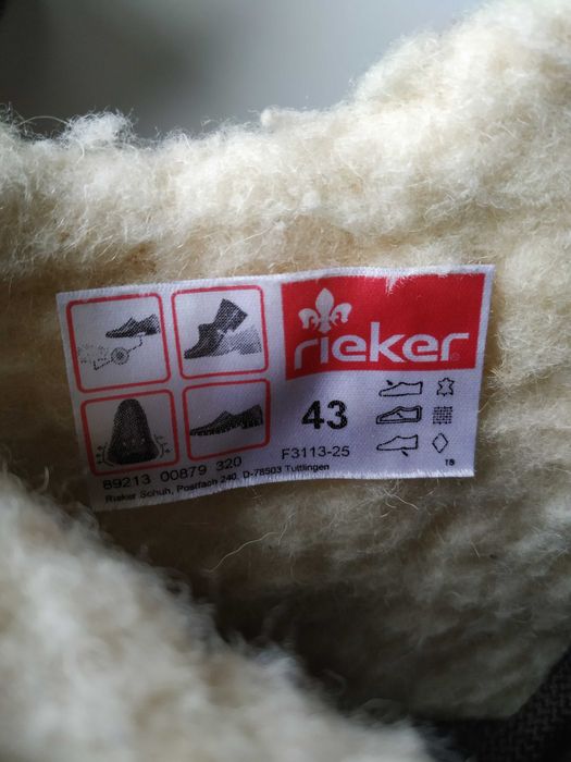 Rieker чоловічі черевики  43 Розмір , 29 см кеди хайтопи туфлі ( як ECCO , Geox , Skechers , Clarks ) ботинки полуботинки  взуття обувь