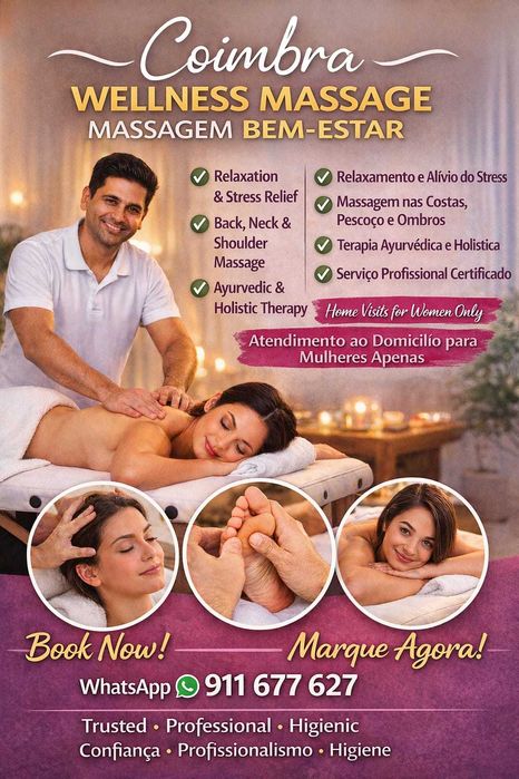 Terapia de bem-estar exclusiva para mulheres – Visita domiciliar