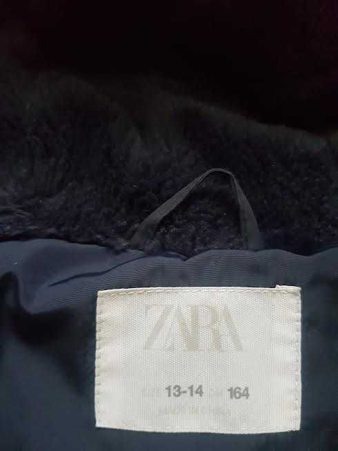 Kurtka dziewczęca  zimowa ciepła ZARA, rozm. 158/164 cm