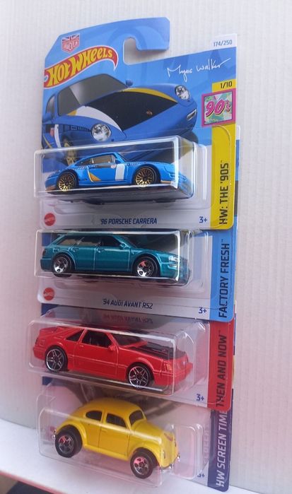 Conjunto 4 hot wheels