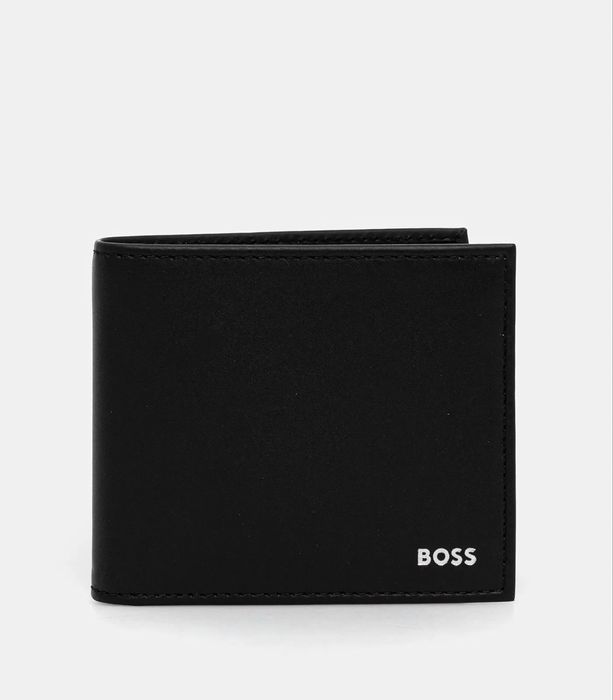 Чоловічий шкіряний гаманець портмоне Boss шкіра кошелек кожа
