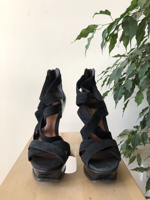 Czarne wysokie szpilki Aldo 37