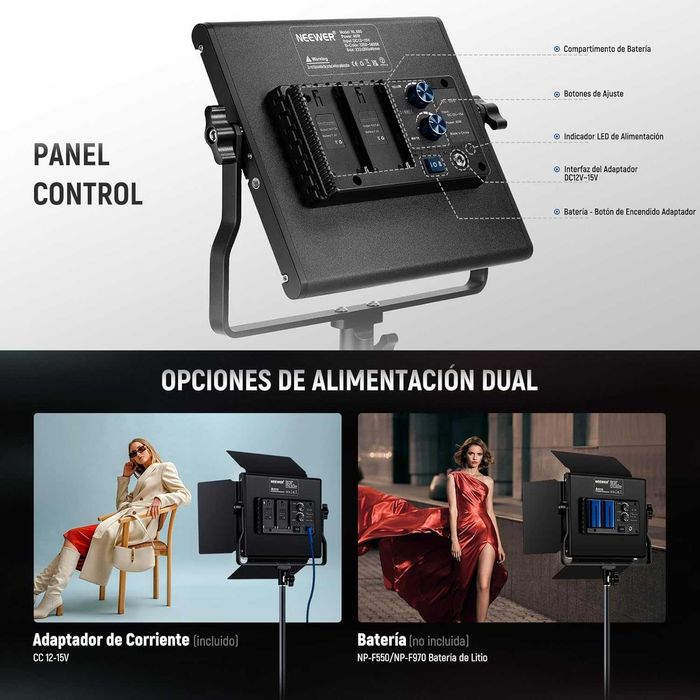 NEEWER 2 Leds Profissionais + Tripés + Bolsas