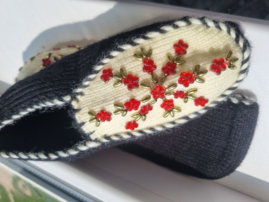 Нові вовняні тапочки носки ручної роботи