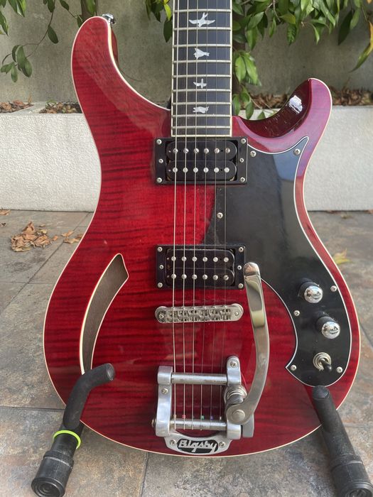 RARA 2011 PRS SE Custom Semi-Hollow Limited Run Bigsby (B5) - Red Scarlet