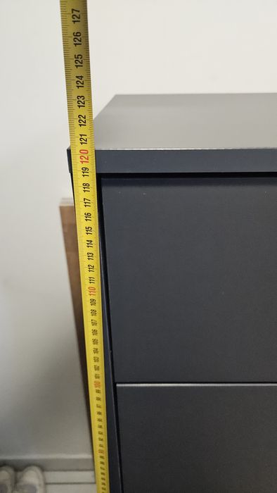 Komoda pięć szuflad grafit