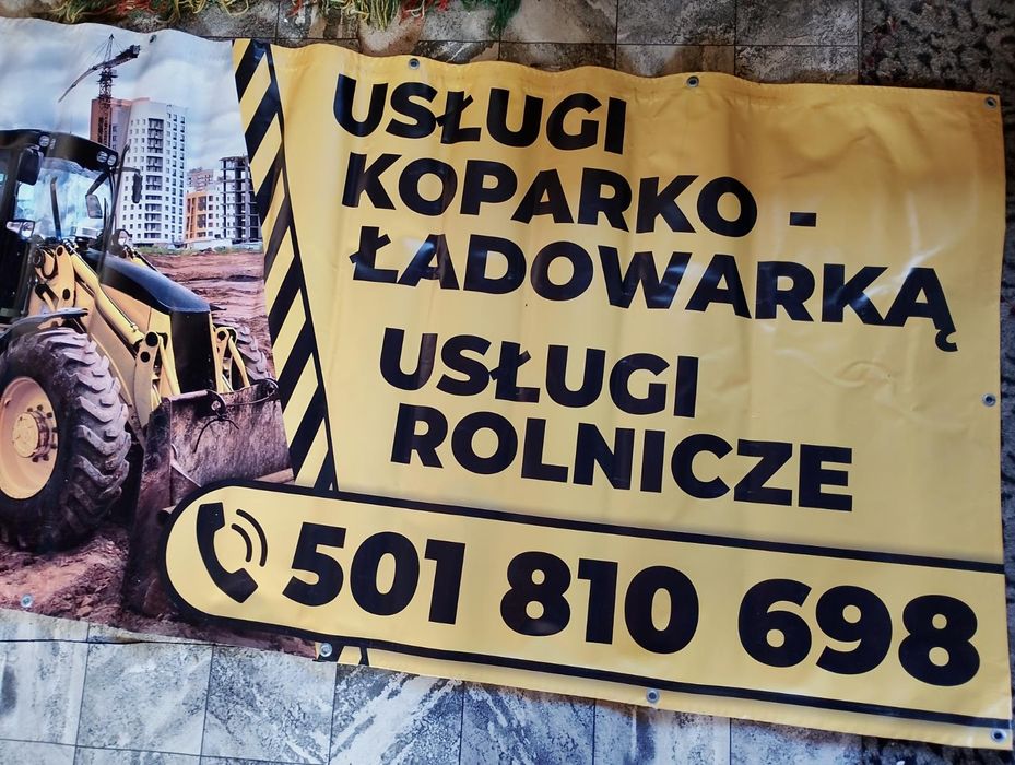 Usługi koparko-ładowarką Białystok i okolice.
