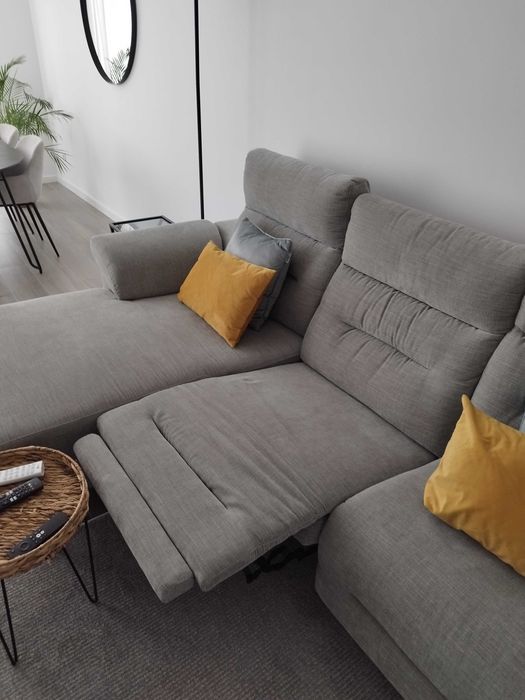 Sofá elétrico com chaise