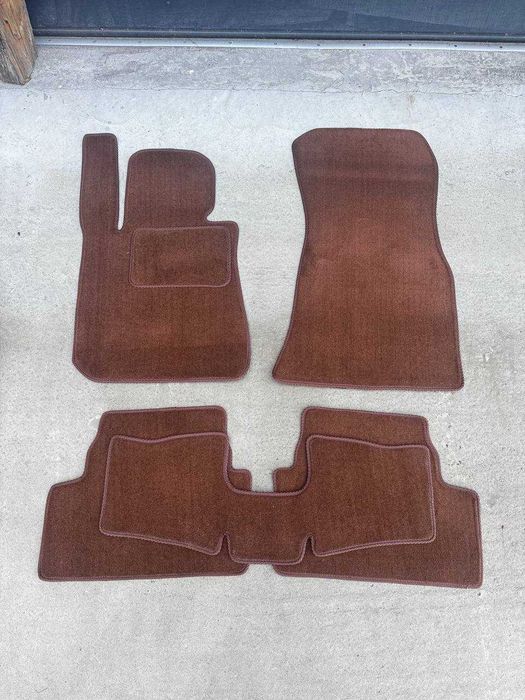 Коврики в салон оригінал текстильні для BMW i4 g26 коричневі, акція