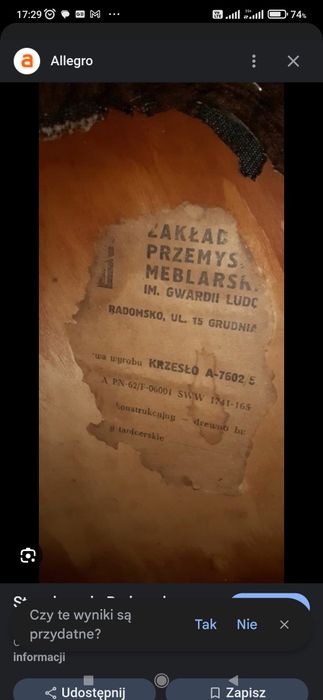 Krzesła gięte 3 sztuki