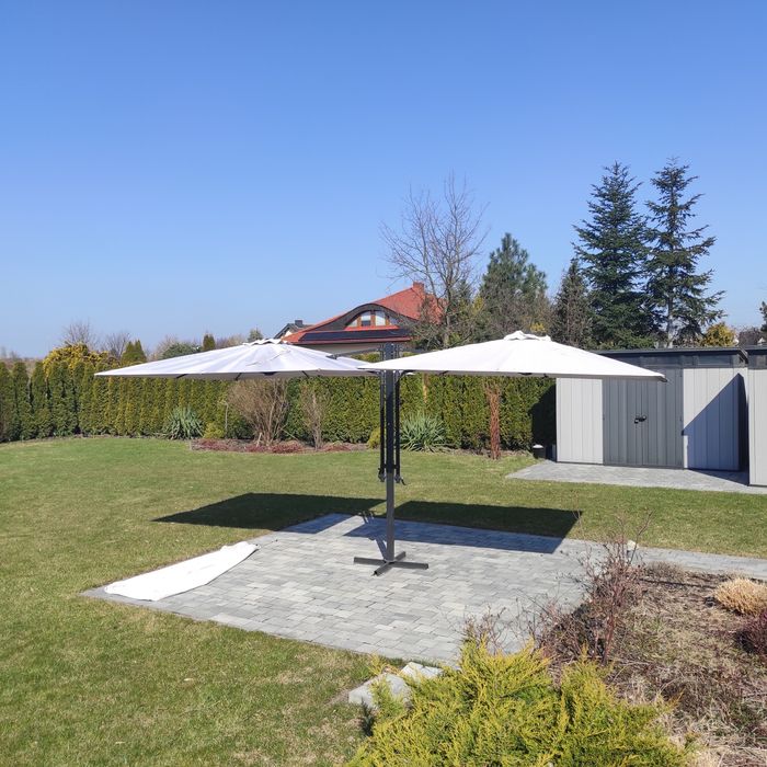 Podwójny parasol ogrodowy