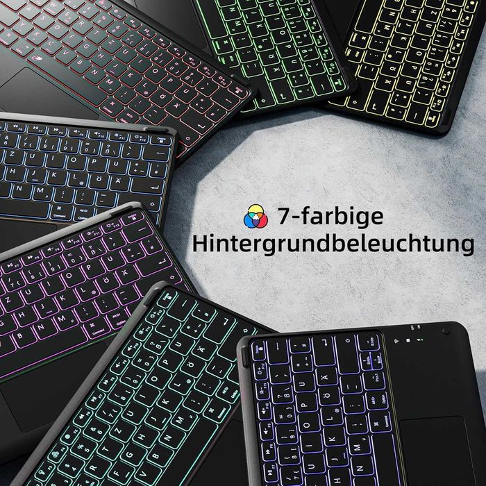 Vobafe Etui z klawiaturą do iPad Air 13" M3 M2, iPad Pro 12.9 3 4 5 6g