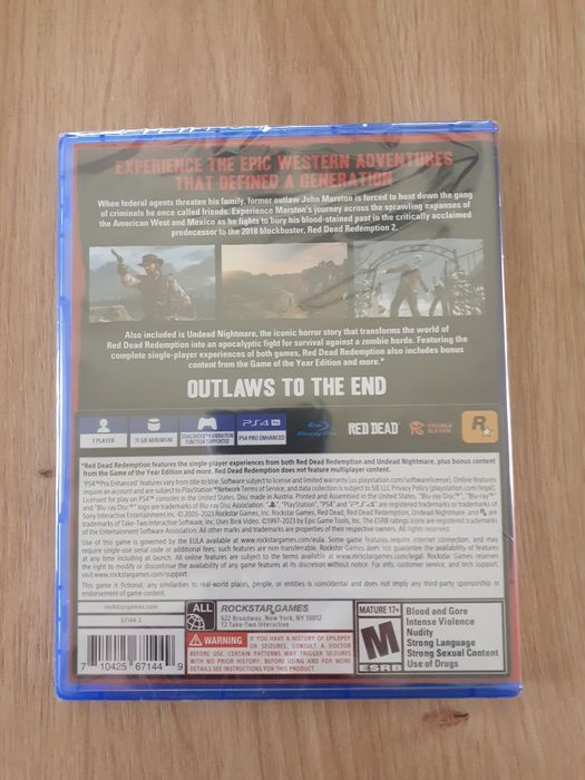 Red dead redemption PS4 NOWA , folia