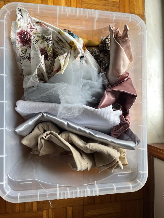 Retalhos de tecido - cetim tule quadrilé outros