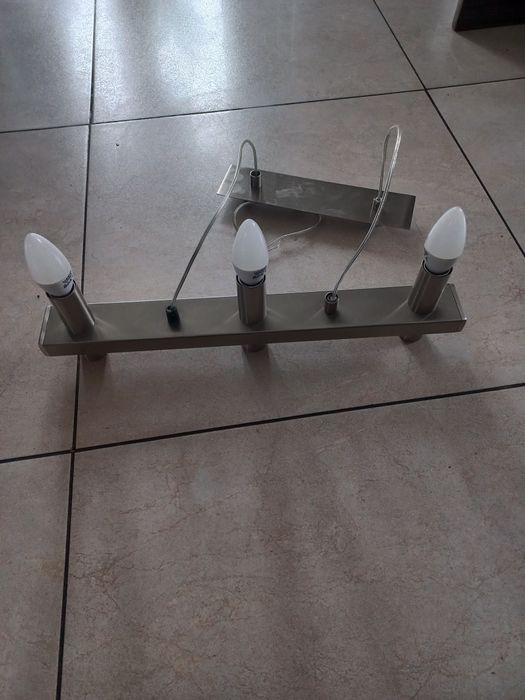 Żyrandol wiszący świeczki 3szt