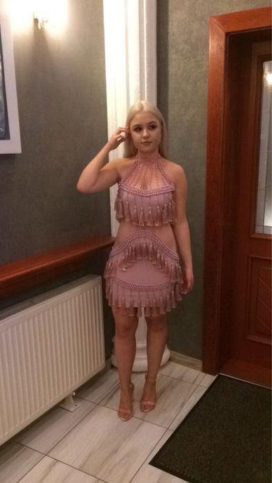 Sukienka jak Balmain jak Kylie Jenner studniówka karnawał 18-nastka