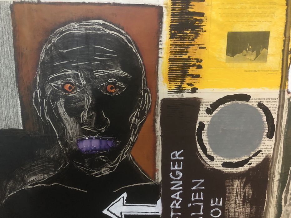 Tecnica mista sobre tela assinado