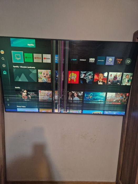 Telewizor z Uszkodzoną matrycą Samsung 65'