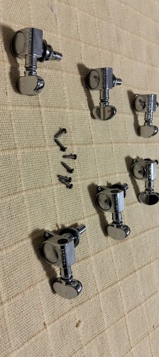 Afinadores de guitarra Grover 406C 6 Mini Locking Rotomatics