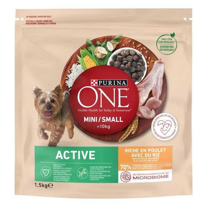 Purina ONE Small Mini Active karma  kurczak ryż, małe rasy aktywne