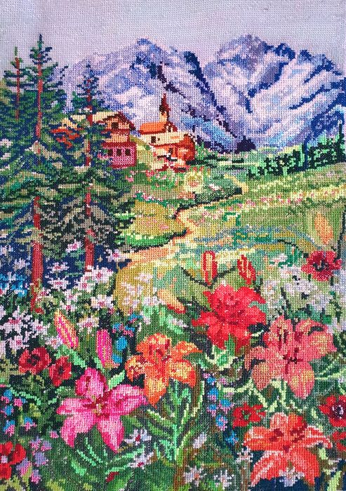 Вышитые картины, вышивка крестом, ручная работа, handmade, пейзажи
