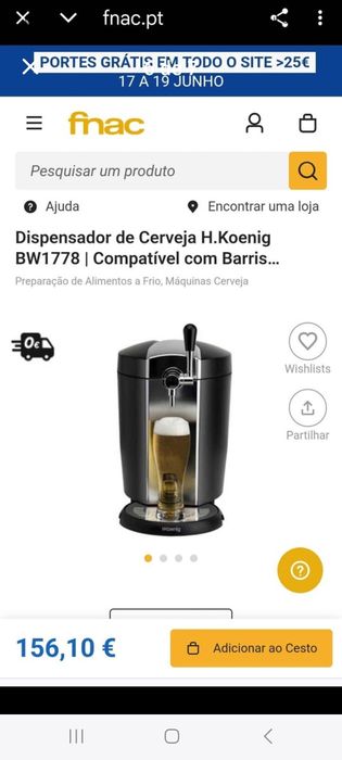 Dispensador de Cerveja HKoenig
