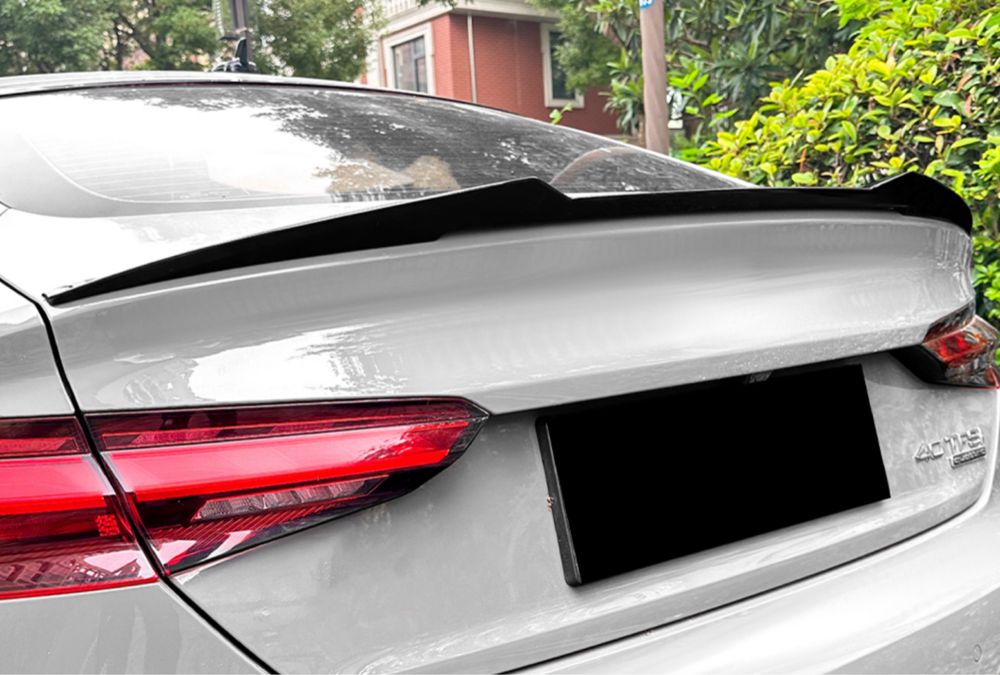 Спойлер лип стиль M4 для Audi A5 B9 2016-2023 ABS пластик, цвет черный глянец арт 9118