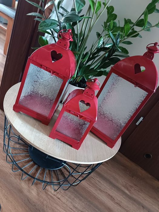 Latarnie zestaw 3 sztuk