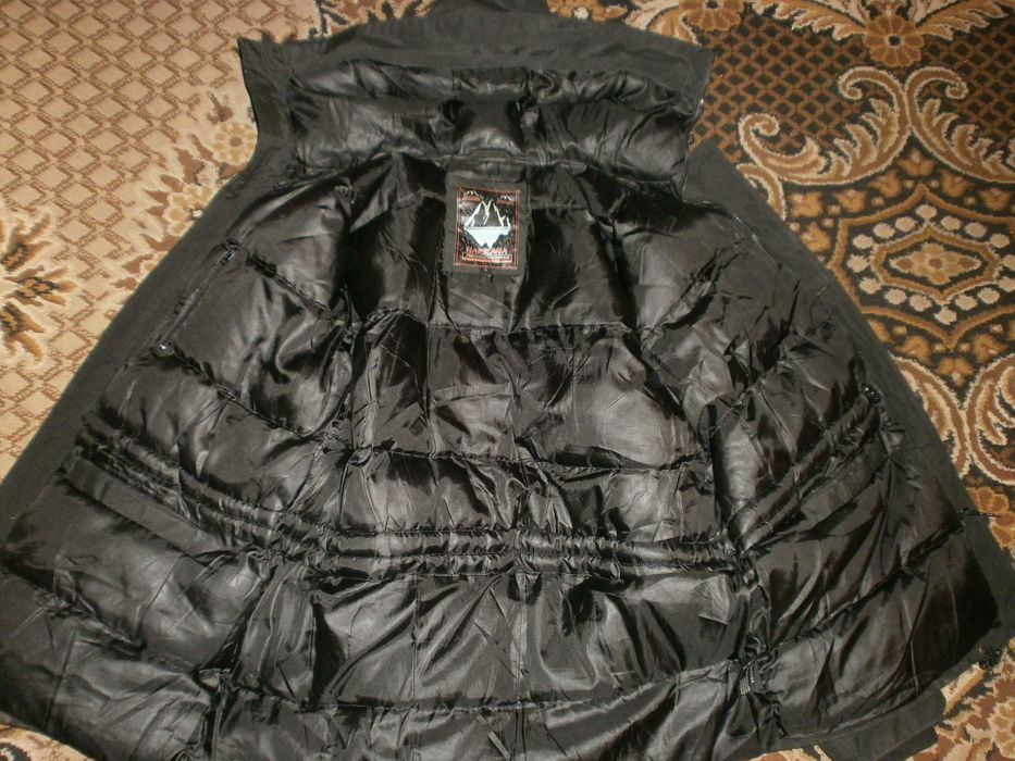 Куртка парка аляска пуховик Polo USA, чёрная, р. L, наш 56. ПОГ-70 см