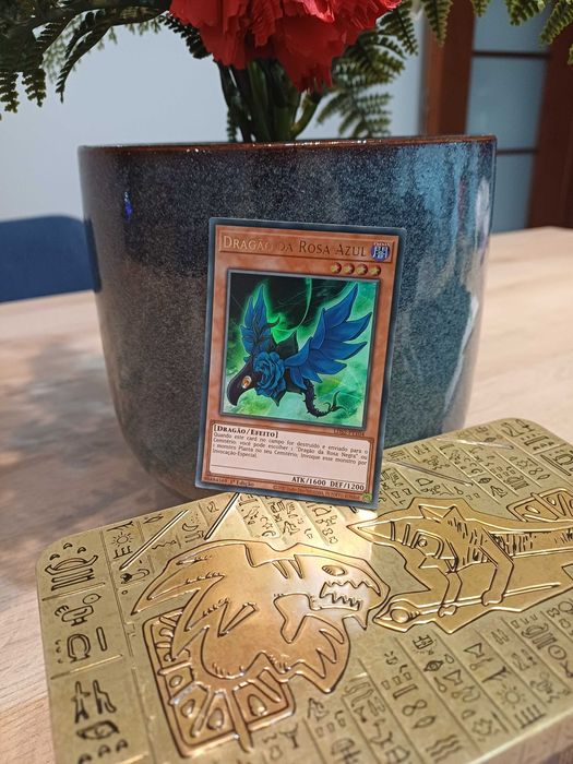 Carta Yu-Gi-Oh - Dragão da Rosa Azul - 1ª Edição