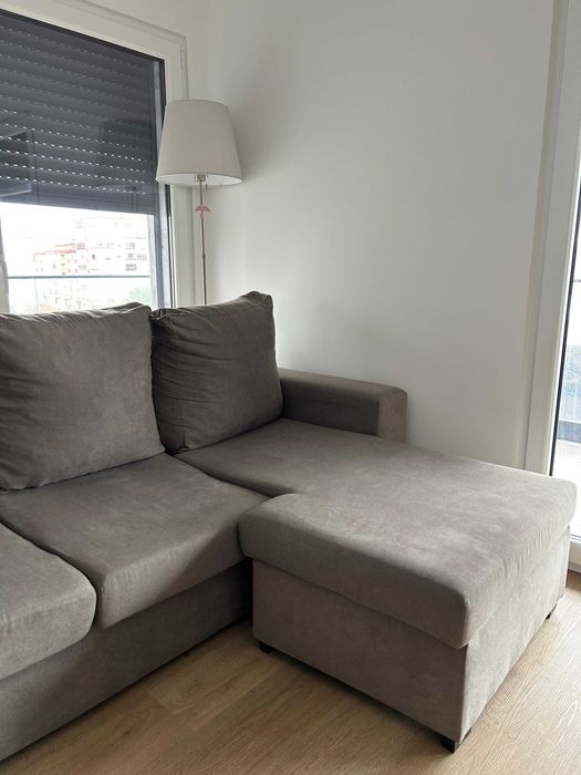 Sofá familiar com chaise longue c/ preço acessível