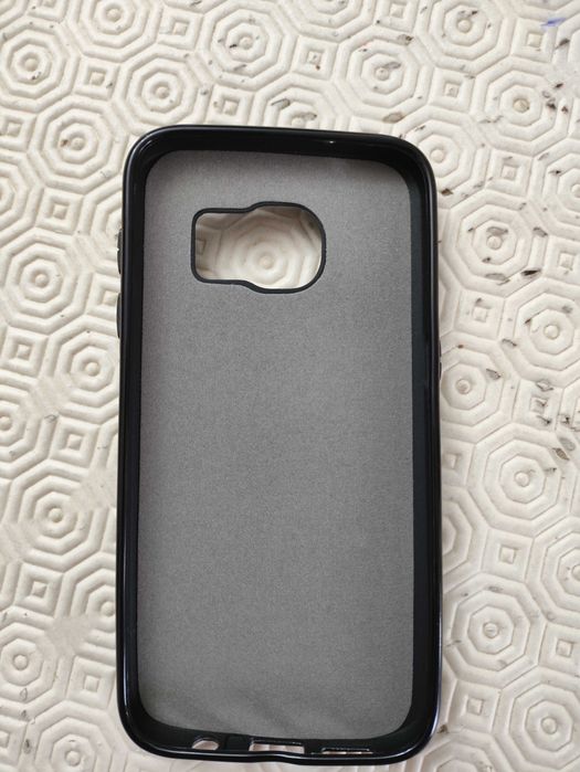 Carteira em pele preta para telemóvel - Nova