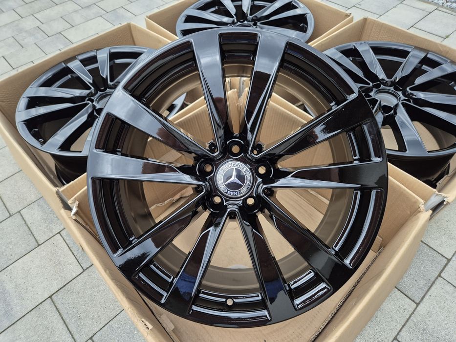 Felgi 19" 5x112 Mercedes OEM Klasa A B C E GLA GLB GLC Nowe Czarne | #A223C
