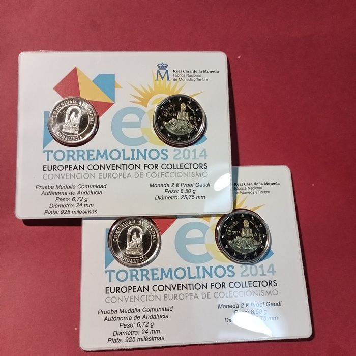 Moeda Coincard ESPANHA 2014 Torremolinos