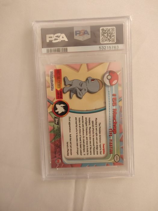 Pokémon Machop Topps PSA9