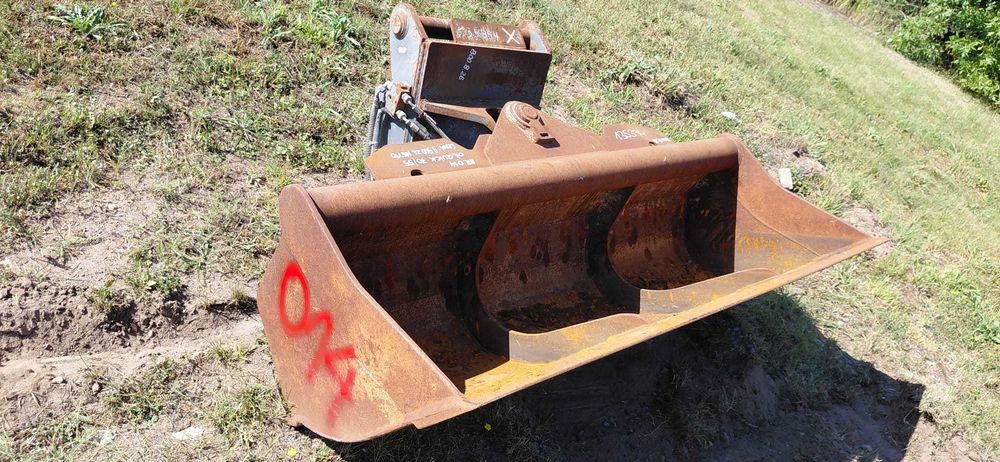 OilQuick 70/55 łyżka skarpówka uszkodzona Verachtert Lehnhoff