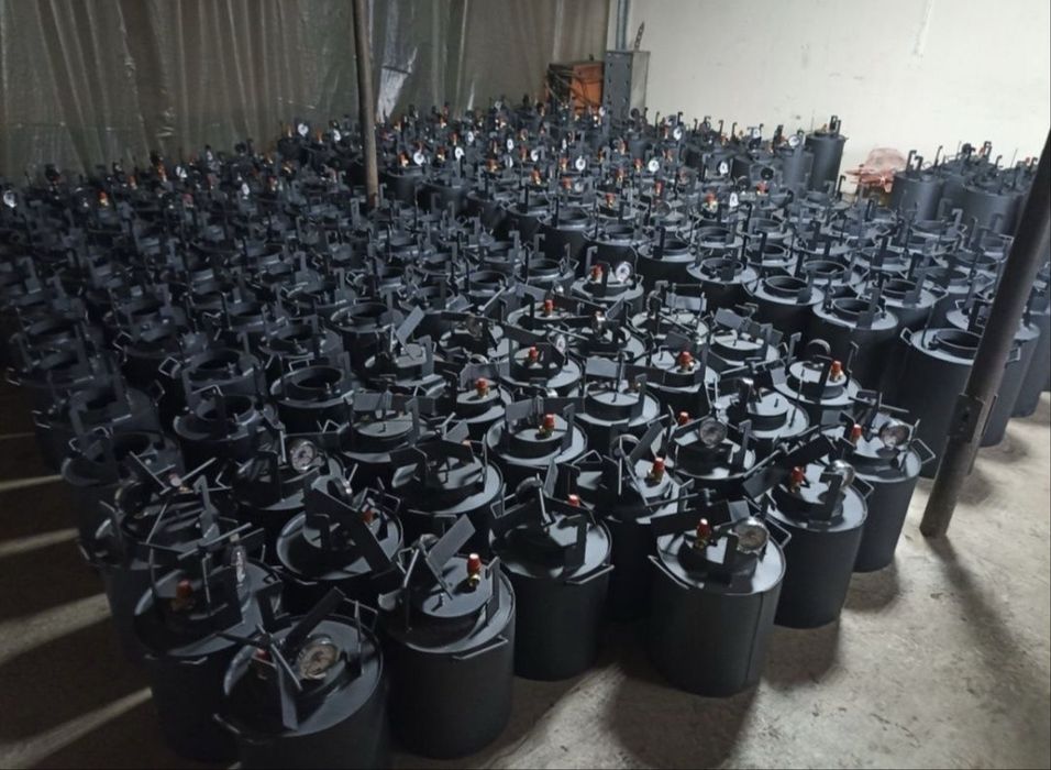 Автоклав Большой-24 (24 банки 0.5 л или 10 банок 1л) Газ або дрова