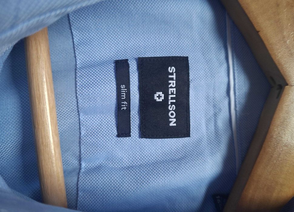 Męska koszula, Strellson, Slim Fit, rozmiar 40, 15 3/4, nowe bez metki