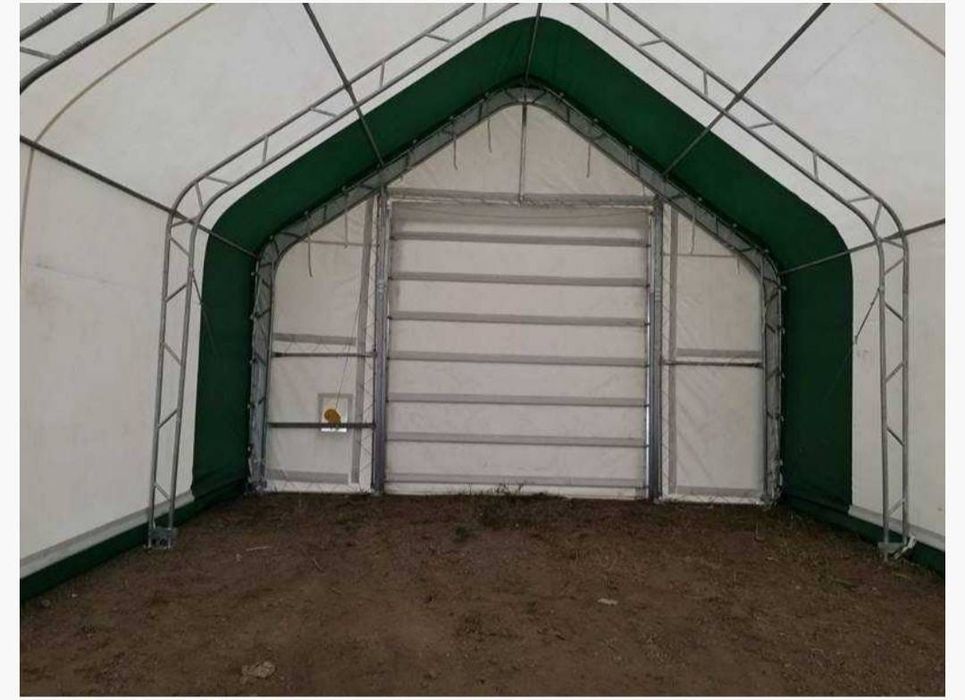 NAMIOT MAGAZYNOWY Shelter 9,75 x 6,10 x 4,8m z system podwójnej kratownicy NOWY