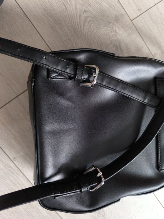 Plecak Wittchen, czarny skórzany