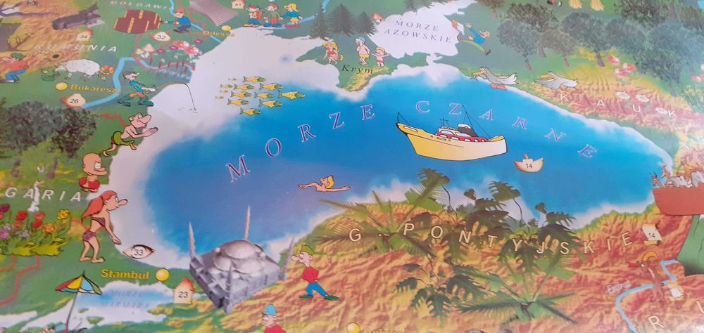 Mapa Europy w obrazkach NOWA na prezent