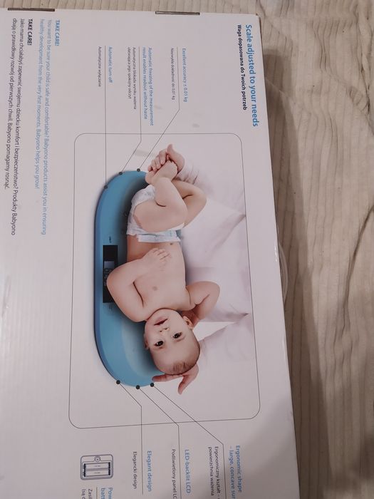 Waga dla niemowlaka Babyono, niebieska stan idealny