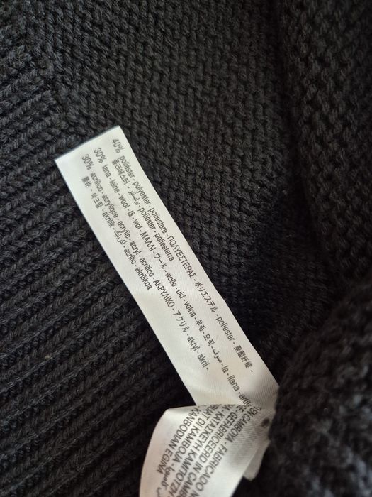 Czarny sweter zara z dodatkiem wełny S
