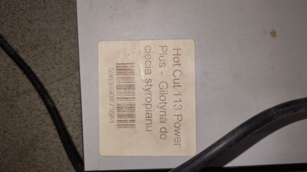 Gilotyna do styropianu.