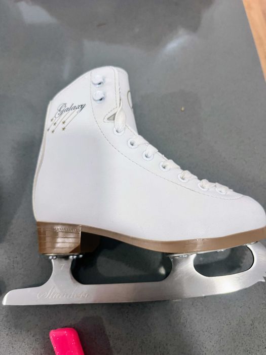 Galaxy White Patins De Gelo Artísticos Tamanho 28