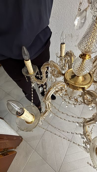 Candeeiro lustre em Cristal