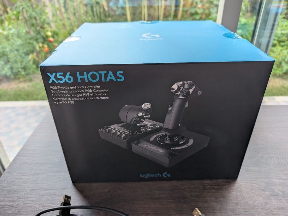 Joystick Logitech G Saitek X56 HOTAS RGB Throttle + Stick