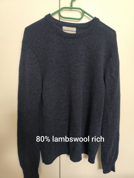 Sweter z wełny jagnięcej klasyczny uniseks unisex